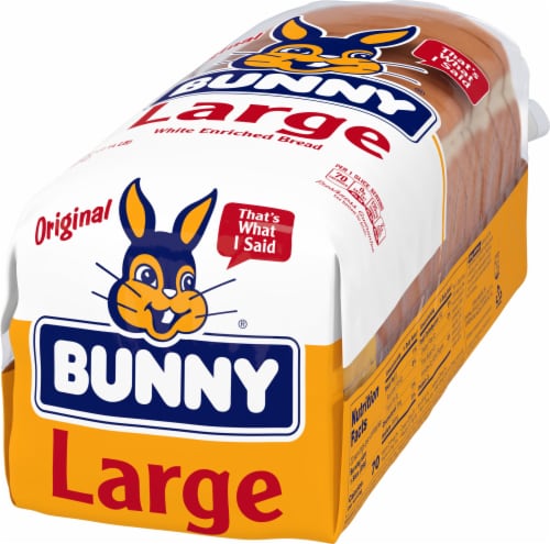 Bunny Large White Bread Perspective: right
