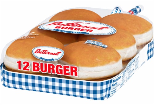 Butternut White Restaurant Style Burger Buns Perspective: right