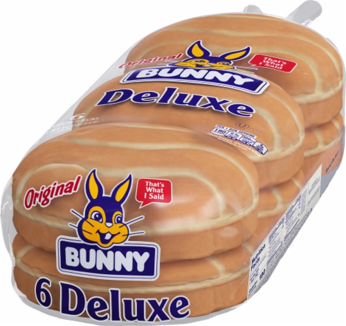 Bunny White Hamburger Buns Perspective: right
