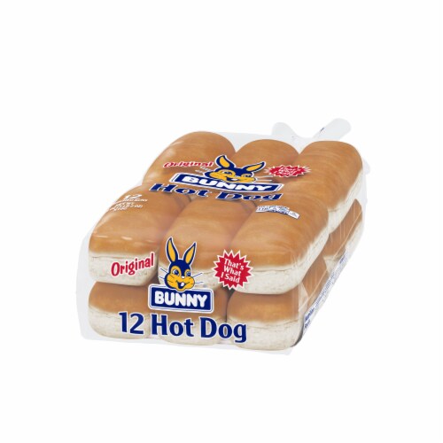 Bunny Original Hot Dog Buns Perspective: right