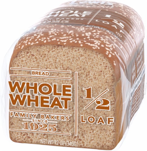 Lewis Bake Shop Half Loaf 100% Whole Wheat Bread Perspective: right