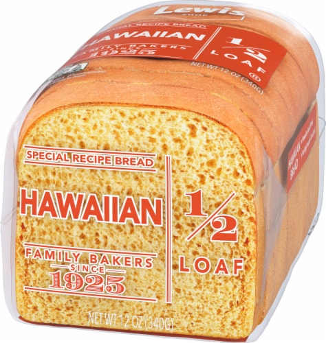 Lewis Bake Shop Half Loaf Hawaiian Bread Perspective: right