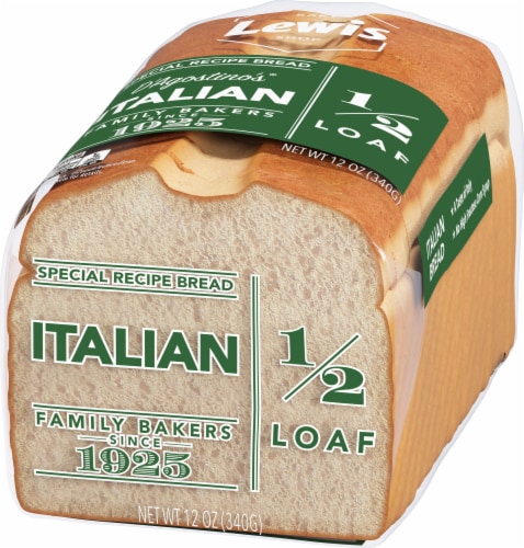 Lewis Bake Shop Italian Half Loaf Bread Perspective: right