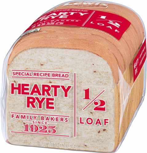 Lewis Bake Shop Half Loaf Hearty Rye Bread Perspective: right