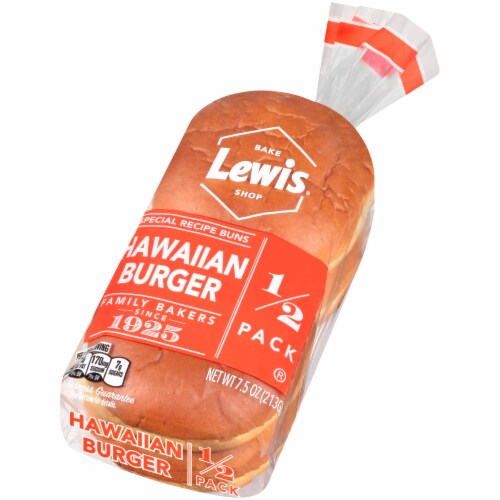 Lewis Bake Shop Hawaiian Burger Buns 1/2 Pack Perspective: right
