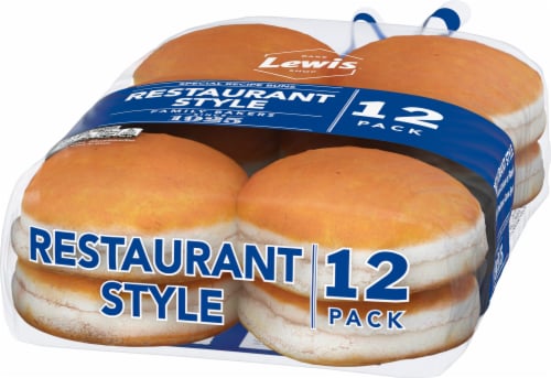 Lewis Bake Shop White Restaurant Style Buns Perspective: right
