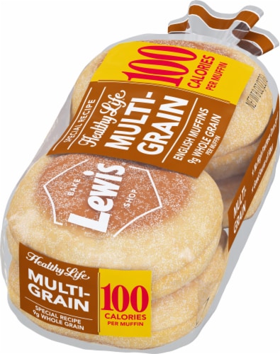 Lewis Bake Shop Healthy Life Multi-Grain English Muffins Perspective: right