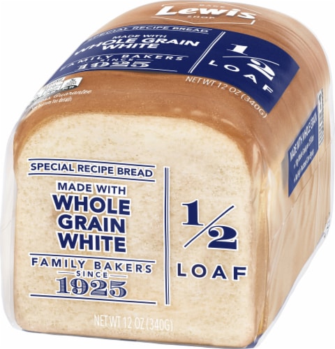 Lewis Bake Shop Whole Grain White Half Loaf Bread Perspective: right