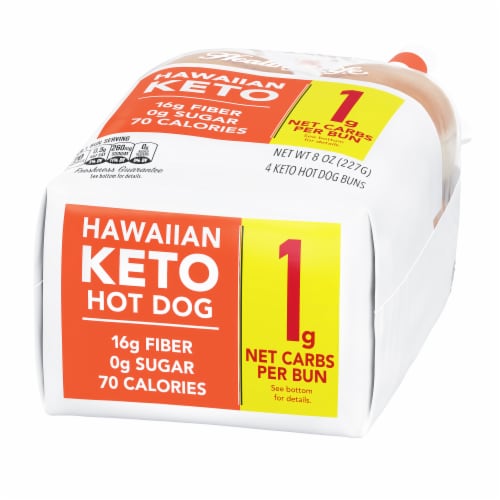 Lewis® Bake Shop Healthy Life® Hawiian Keto Hot Dog Buns Perspective: right