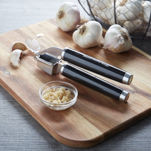 KitchenAid Classic Garlic Press - Onyx Black Perspective: right