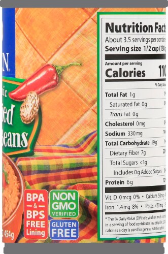 Eden Organic Spicy Refried Pinto Beans Perspective: right
