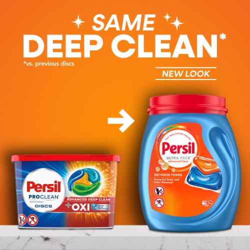 Persil® Ultra Pacs™ Advanced Clean Oxi+Odor Power Laundry Detergent Pacs Perspective: right