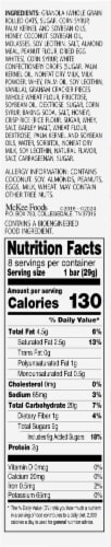 Sunbelt Bakery Natural Key Lime Pie Chewy Granola Bars Perspective: right