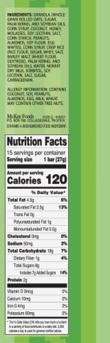 Sunbelt Bakery Oats & Honey Chewy Granola Bars Value Pack Perspective: right