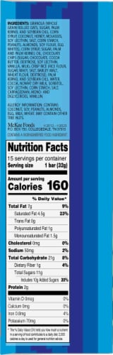 Sunbelt Bakery Fudge Dipped Chocolate Chip Chewy Granola Bars Perspective: right