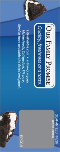Little Debbie® Cookies & Creme Brownie Snack Cake Perspective: right