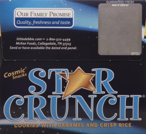Little Debbie® Star Crunch® Caramel & Crisp Rice Cookies Big Pack Perspective: right