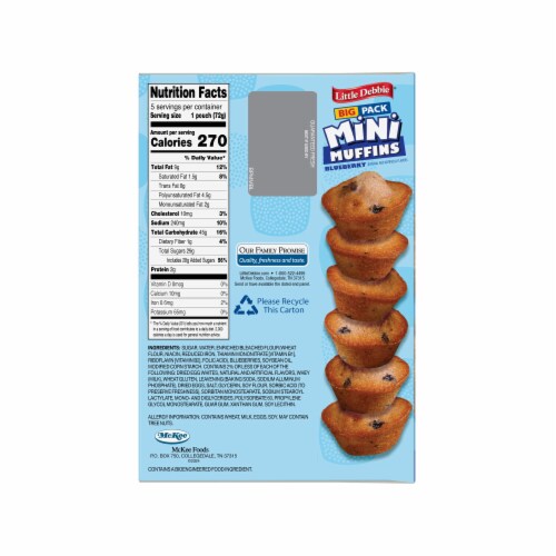 Little Debbie® Mini Blueberry Muffins Big Pack Perspective: right
