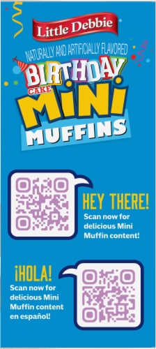 Little Debbie® Mini Birthday Cake Muffins Family Pack Perspective: right