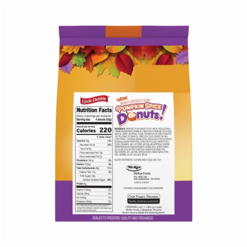 Little Debbie® Mini Pumpkin Spice Donuts Perspective: right