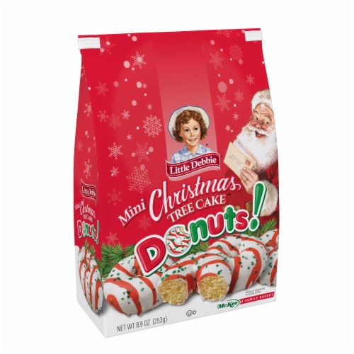 Little Debbie® Mini Christmas Tree Cake™ Donuts Perspective: right