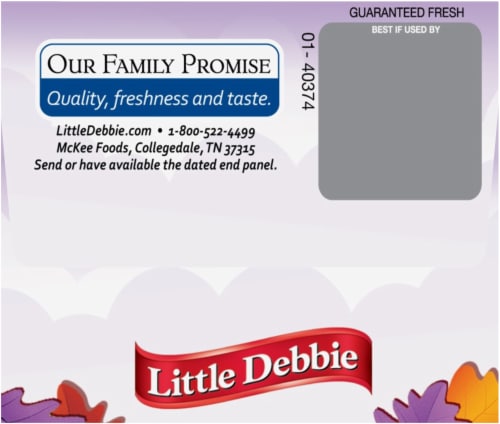 Little Debbie Pumpkin Spice Oatmeal Creme Pies Perspective: right