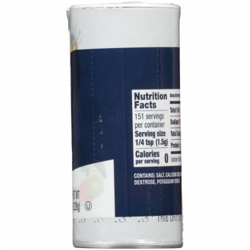 Morton® Iodized Salt Shakers Perspective: right