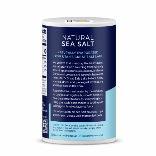 Morton® Natural Sea Salt Perspective: right