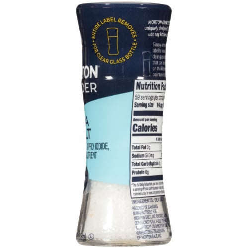 Morton® Sea Salt Grinder Perspective: right