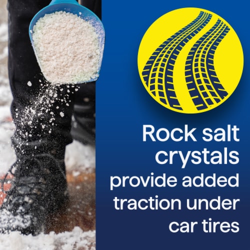 Morton® Safe-T-Salt® Halite Rock Salt Perspective: right