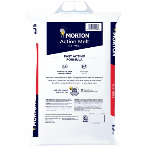 Morton Salt Action Melt Fast Action Ice Melt 12 Lb - Office Depot