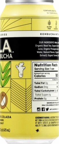 KYLA® Hard Kombucha Pineapple Ginger Colada Single Can Perspective: right