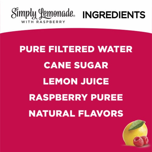 Simply Lemonade With Raspberry All Natural Non-Gmo Perspective: right