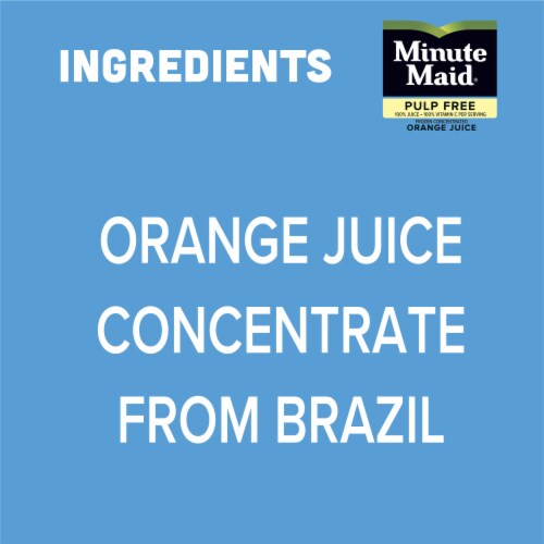 Minute Maid Orange Juice Pulp Free Fruit Juice Perspective: right