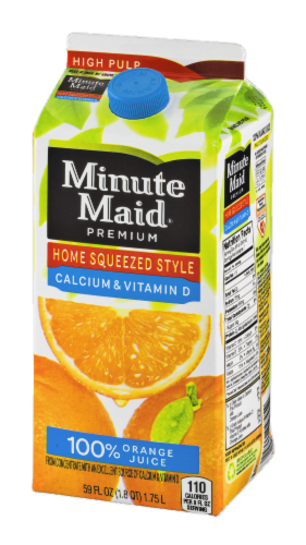 Minute Maid Home Squeezed Orange Juice With Calcium & Vitamin D Perspective: right