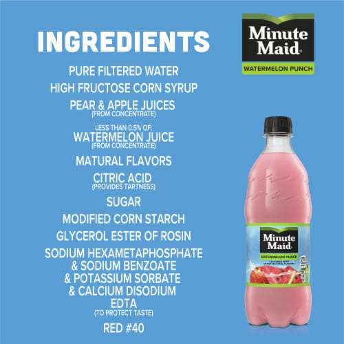 Minute Maid Watermelon Fruit Juice Drink Perspective: right