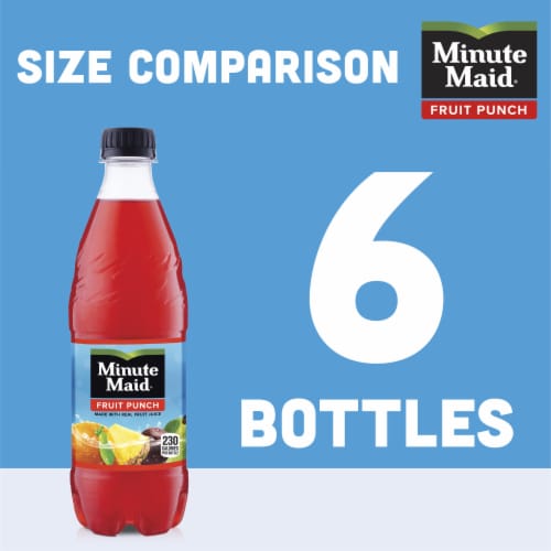 Minute Maid Fruit Punch Made With Real Fruit Juice Perspective: right