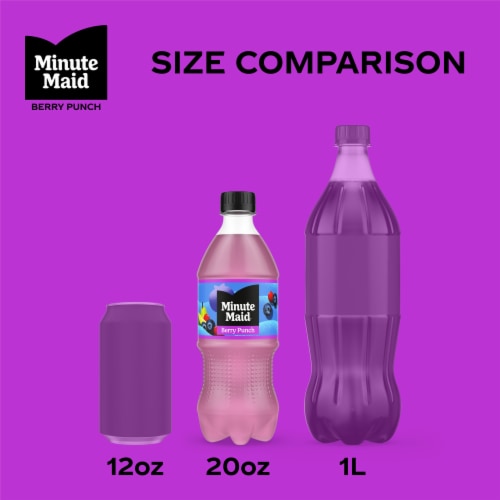 Minute Maid Berry Punch Bottle Perspective: right