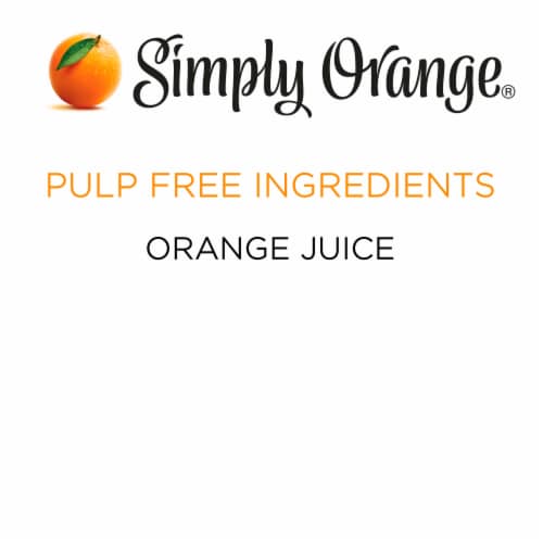 Simply Orange Pulp Free Orange All Natural Juice Perspective: right