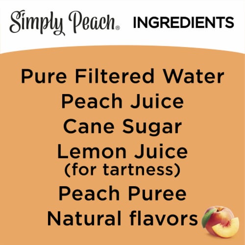 Simply Peach All Natural Juice Perspective: right