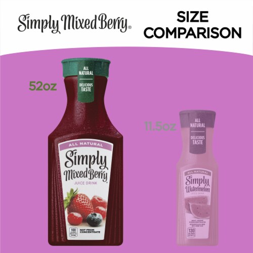 Simply Mixed Berry Fruit All Natural Juice 52 fl oz Harris Teeter