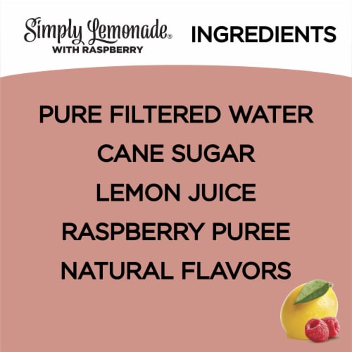 Simply Lemonade with Raspberry Juice Drink Perspective: right