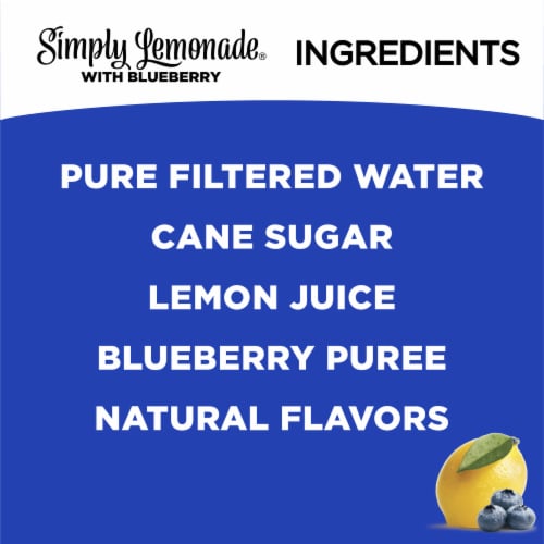 Simply Lemonade With Blueberry All Natural Non-Gmo Perspective: right