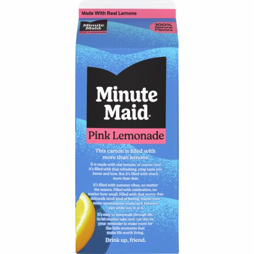 Minute Maid Pink Lemonade Fruit Drink Perspective: right