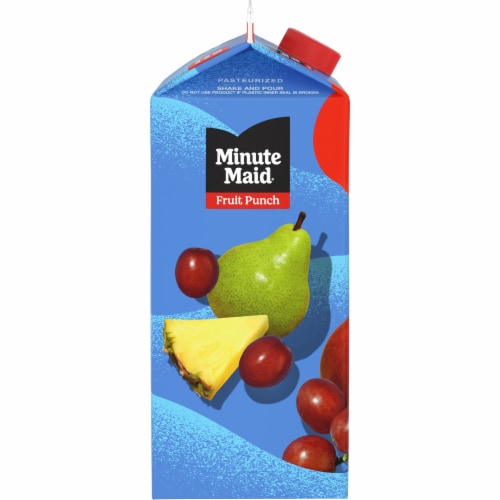Minute Maid Fruit Punch Made With Real Fruit Juice Perspective: right