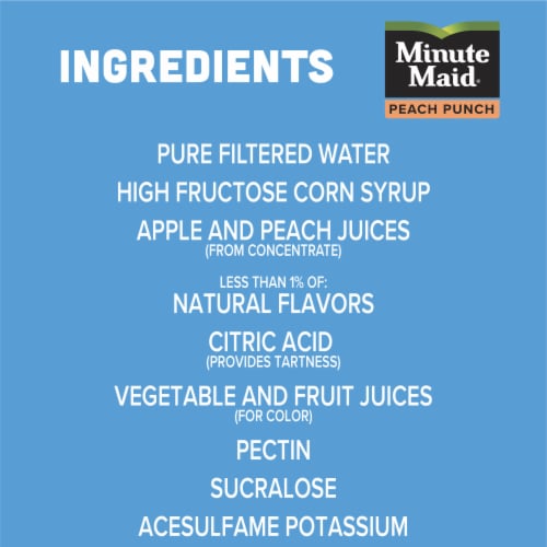 Minute Maid Premium Peach Fruit Juice Drink Perspective: right