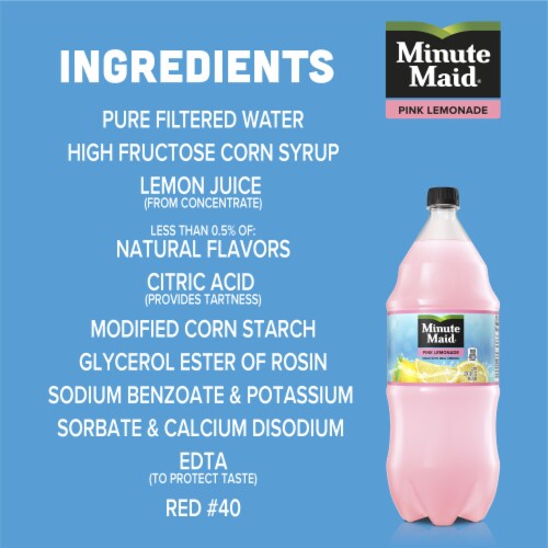 Minute Maid Pink Lemonade Fruit Drink Perspective: right