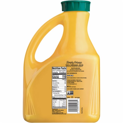Simply Pulp Free All Natural Orange Juice Perspective: right