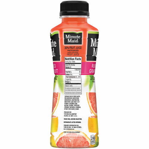 Minute Maid Ruby Red Grapefruit Juice Perspective: right