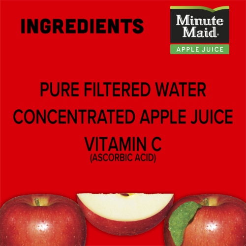 Minute Maid Apple Juice With Vitamin C Fruit Juice Drink Perspective: right